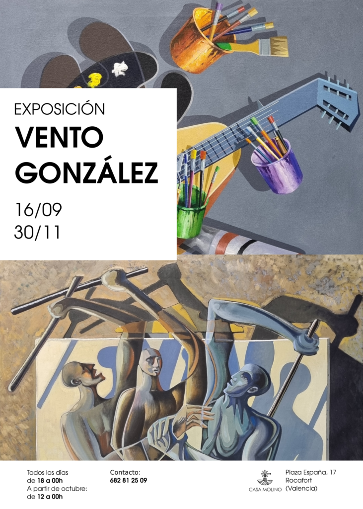 Carte exposición Vento González en Casa Molino 2022